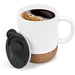 Serendipio Sienna Cork & Ceramic Sublimation Coffee Mug - 340ml Solid White / SW