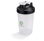 Shake & Burn Plastic Protein Shaker - 400ml Black / BL