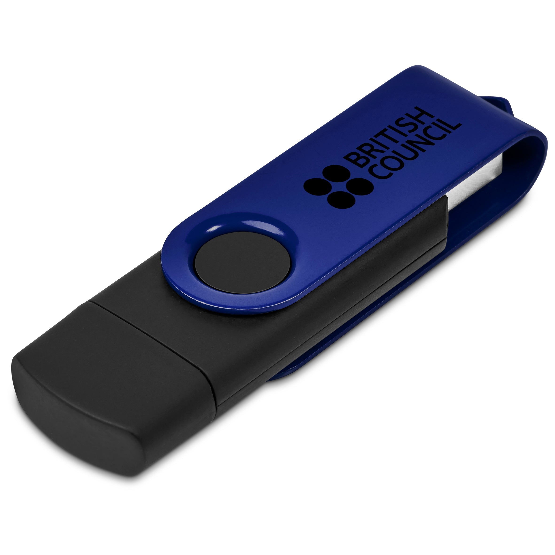 Shuffle Gyro Black Flash Drive – 32GB / Navy / N