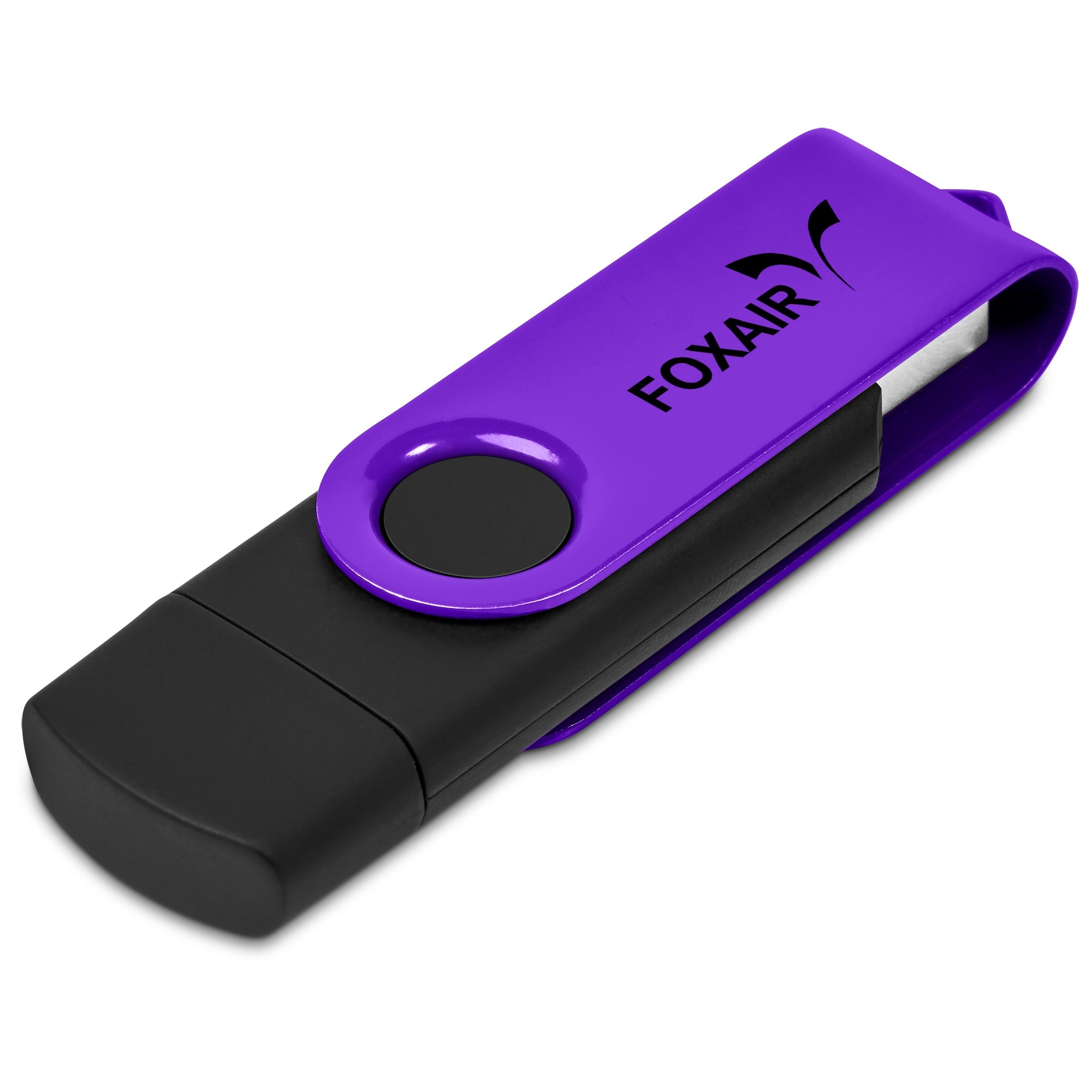 Shuffle Gyro Black Flash Drive – 32GB / Purple / P