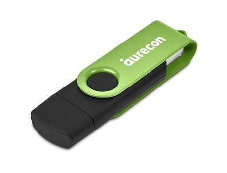 Shuffle Gyro Black Flash Drive – 8GB