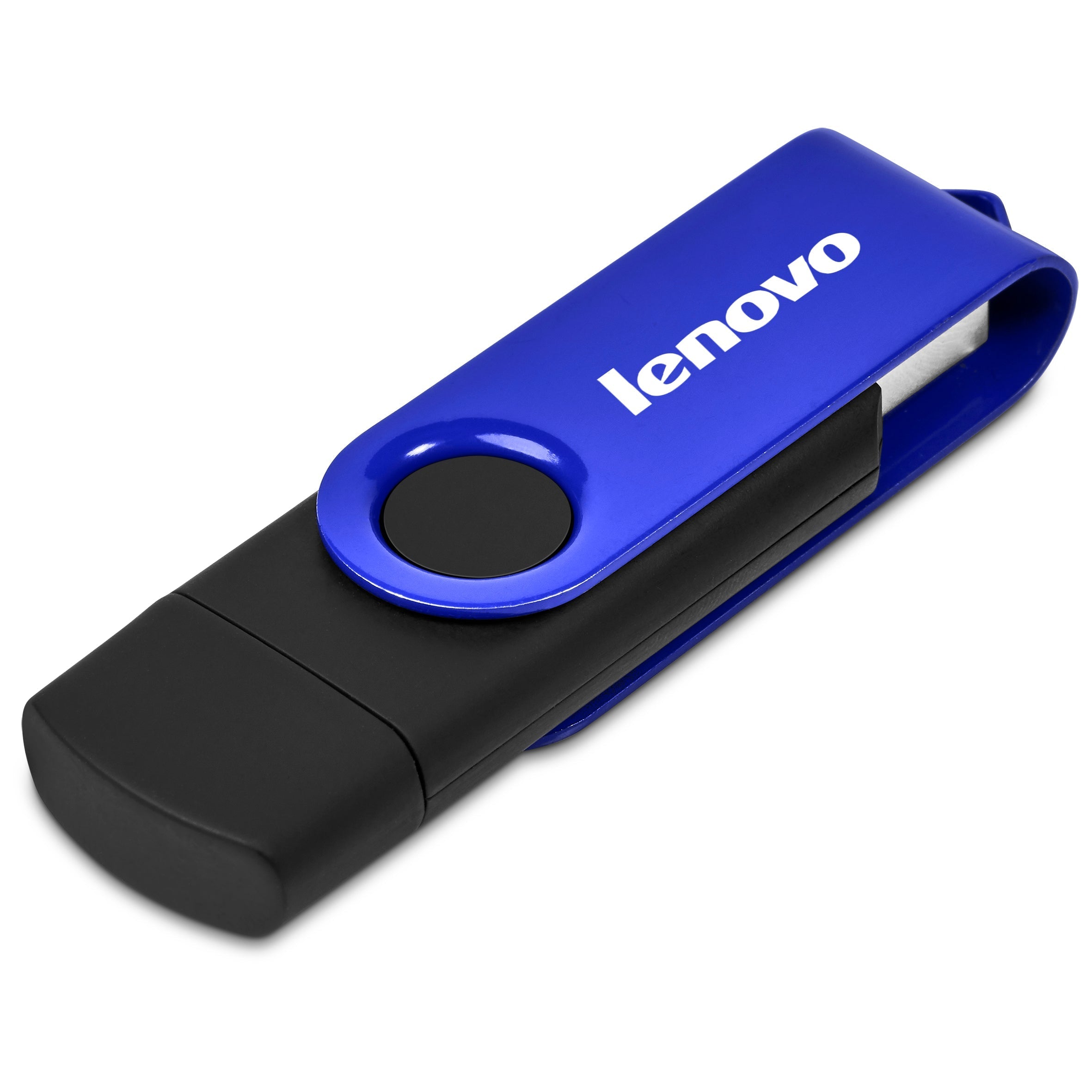 Shuffle Gyro Black Flash Drive – 8GB / Blue / BU