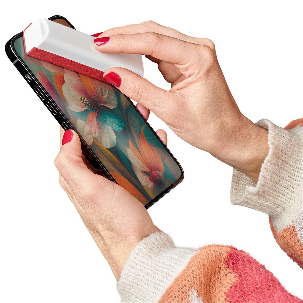 Slick Sanitising Screen Cleaner with Phone Stand - Promotional Giveaways,Promotional Giveaways