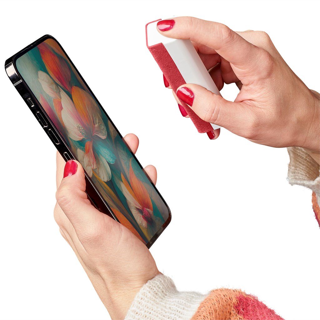 Slick Sanitising Screen Cleaner with Phone Stand - Promotional Giveaways,Promotional Giveaways