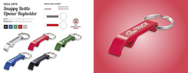 Snappy Bottle Opener Keyholder-Red-R