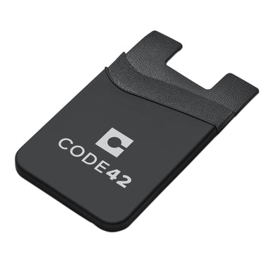 Snazzy Dual Phone Card Holder-Mobile Phone Accessories-Black-BL