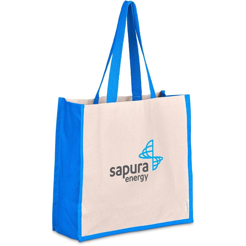 SoCo Cotton Tote CYAN - Eco-Friendly Bags,Shoppers and Totes,Cotton Products,Ideas for the Beach,Bags
