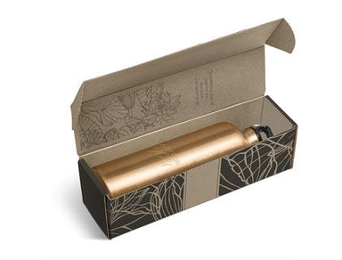 Solano Bottle in Bianca Custom Gift Box - Gold Only-