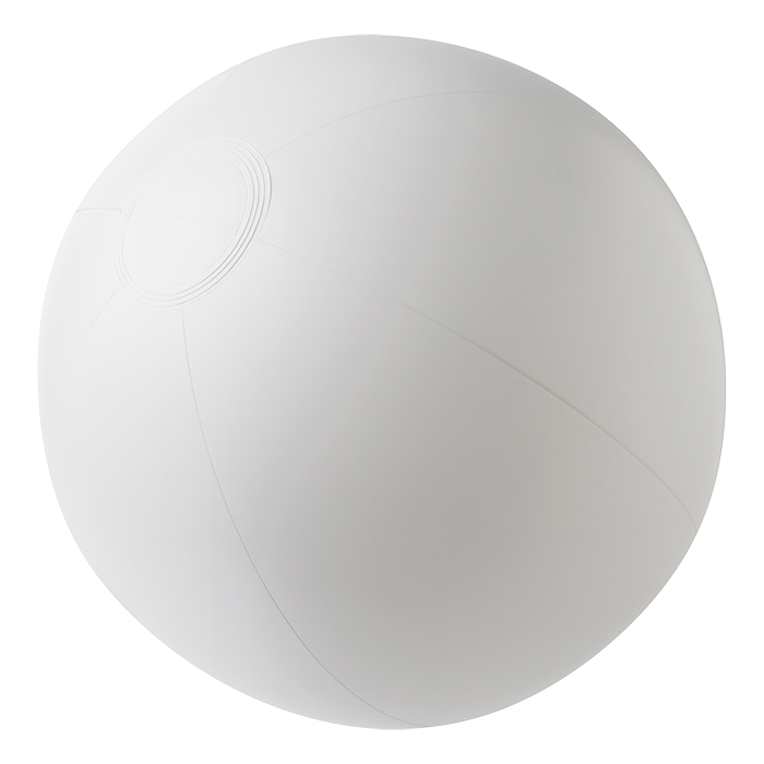 Solid Colour Inflatable Beach Ball White / STD / Regular - Outdoor