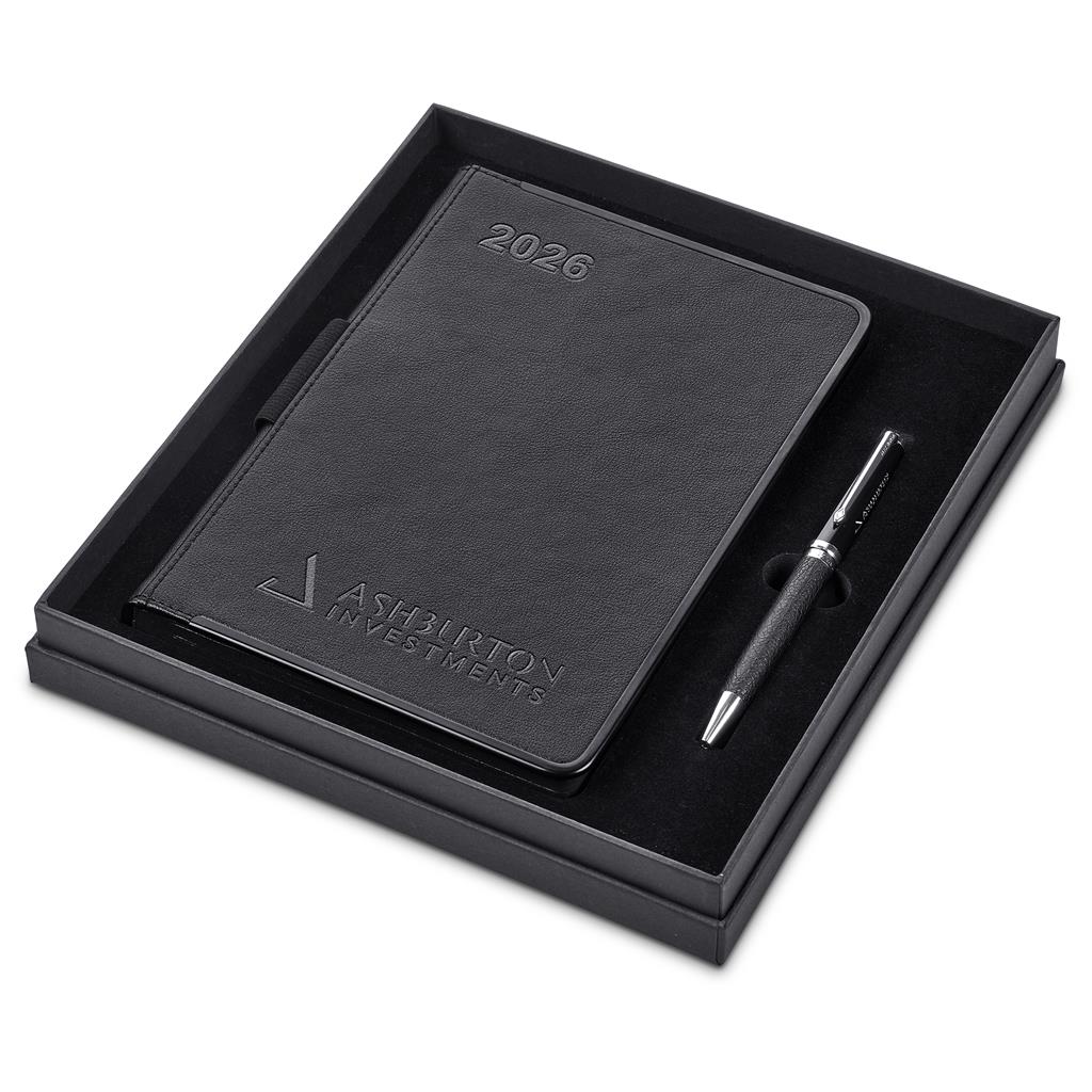 Solidarity A5 2026 Diary & Pen Set BLACK - Diaries 2026,Diaries