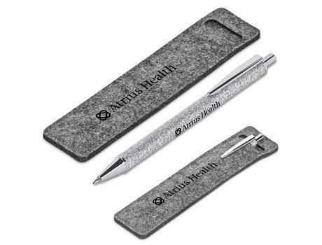 Sparkle Ball Pen In Felt Pouch Grey / GY
