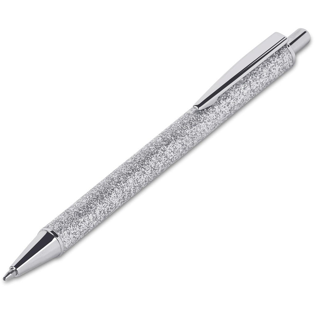Sparkle Ball Pen In Felt Pouch Grey / GY