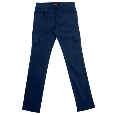 Stretch Cargo Pants Ladies Navy / 28 / Regular - Bottoms