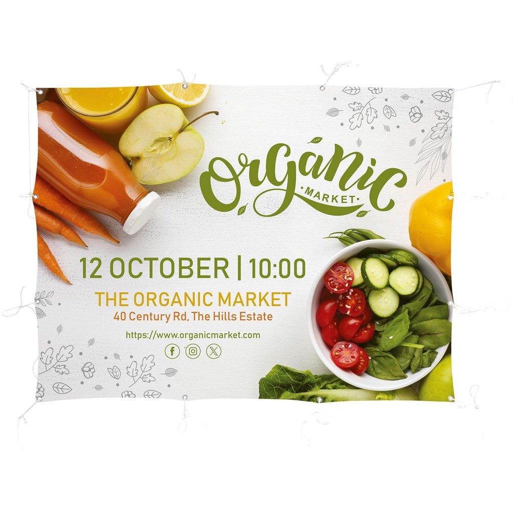 Sublimated Display Fabric Banner 2m x 1.5m - Fence Banners