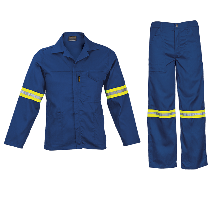 Supreme Poly Cotton Conti Suit with Reflective (CS-SR) Royal / 32 / Regular - Protective Outerwear