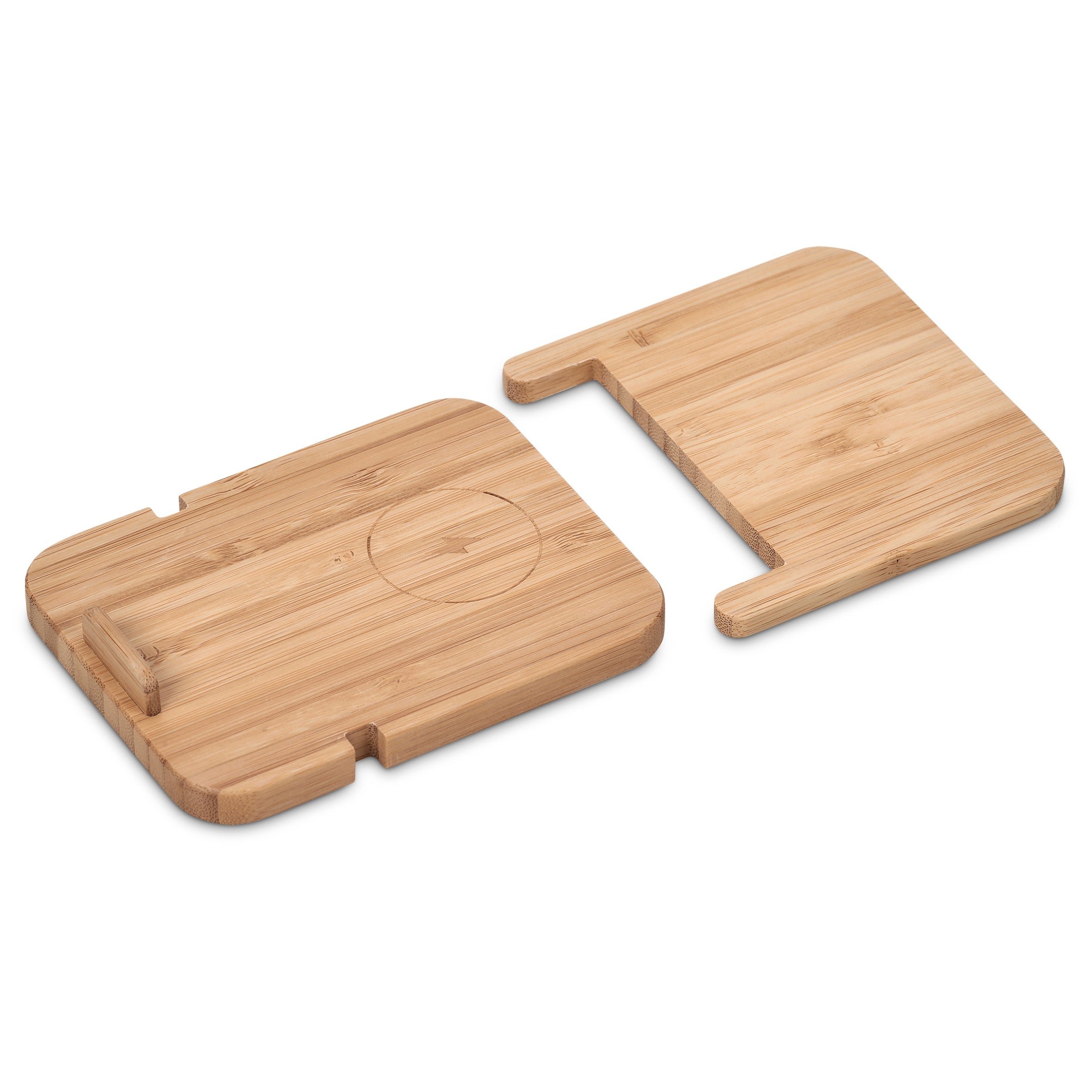 Sustainable Bamboo Wireless Charger Stand Natural / NT - Mobile Phone Stands