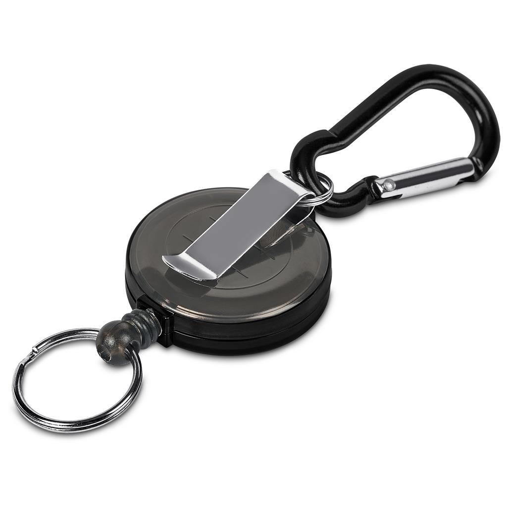 Swipe Retractable Badge Reel with Carabiner BLACK - Lanyards,Lanyards,Lanyards