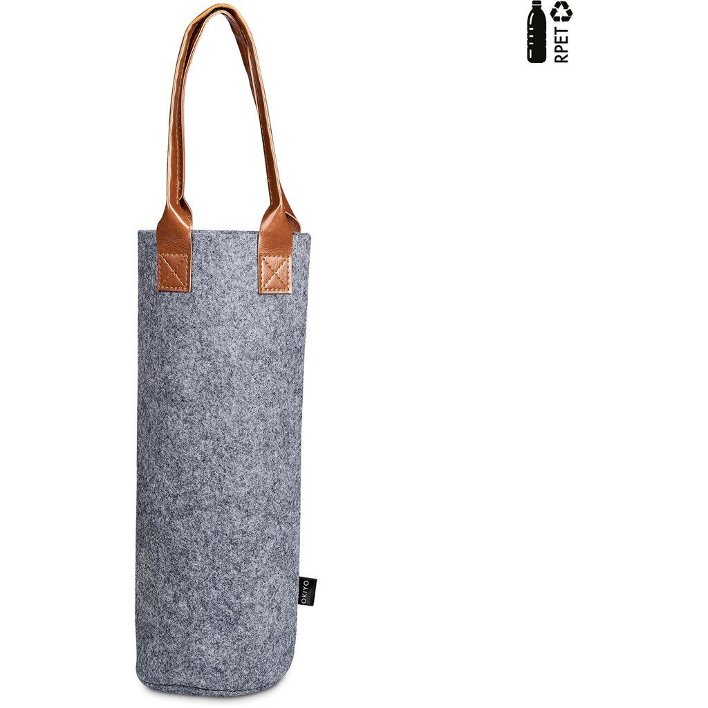 Tahada RPET Felt Wine Tote GREY - and Glassware,Recycled PET Products,Home Living,Recycled Home Living