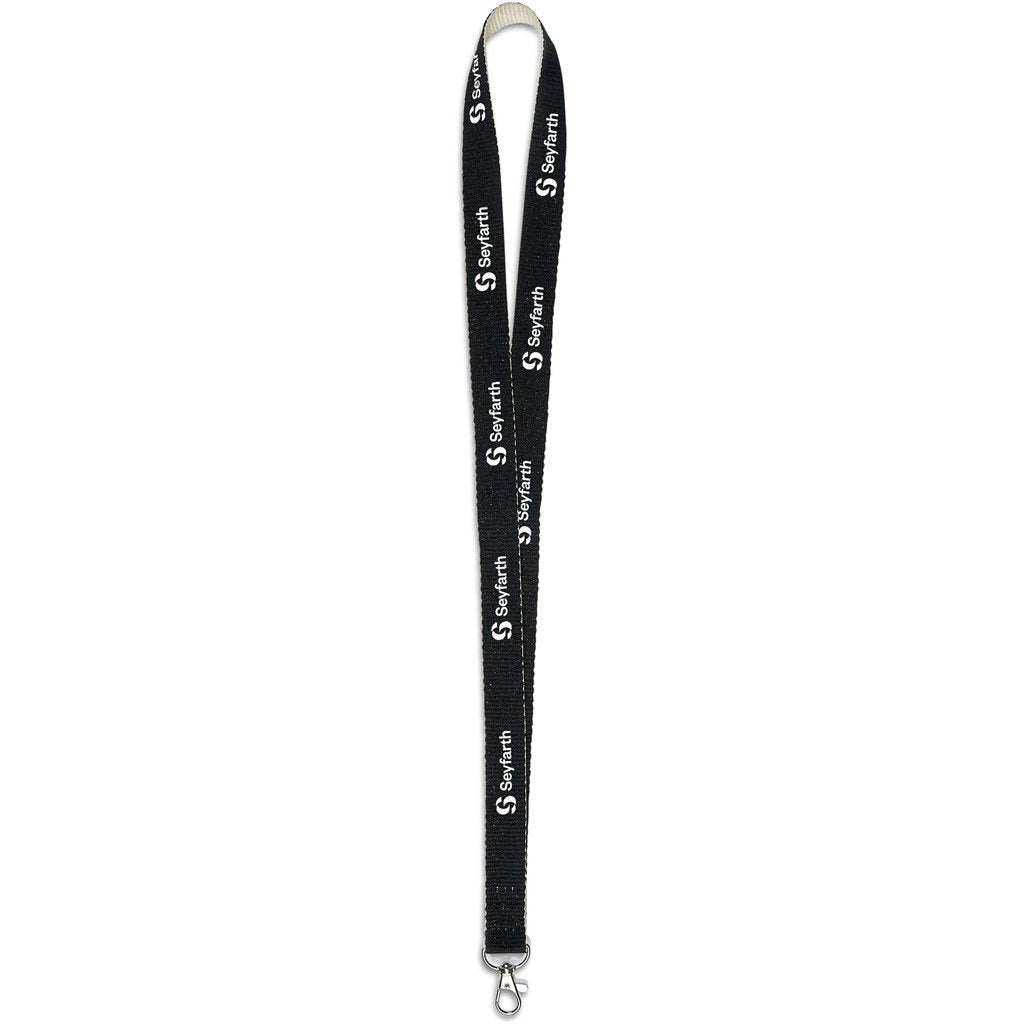 Taiga Recycled PET Lanyard BLACK - Lanyards,Recycled Products,Lanyards,Recycled Lanyards