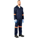 Technician 100% Cotton Conti Suit - Reflective Arms Legs & Back - Orange Tape