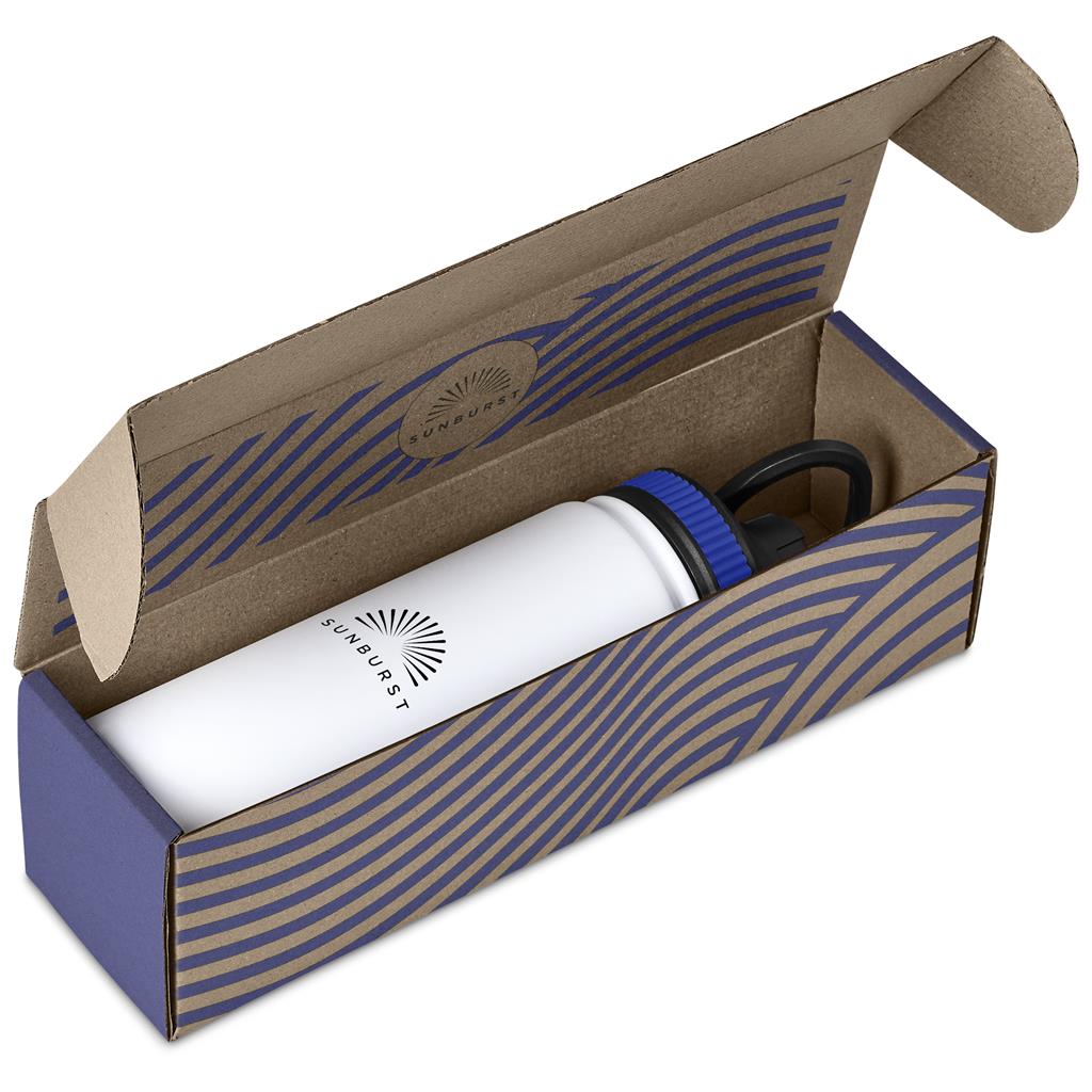Tevez Bottle in Bianca Custom Gift Box BLUE - Bottles Flasks And Tall Tumblers In Boxes,Custom Packaging