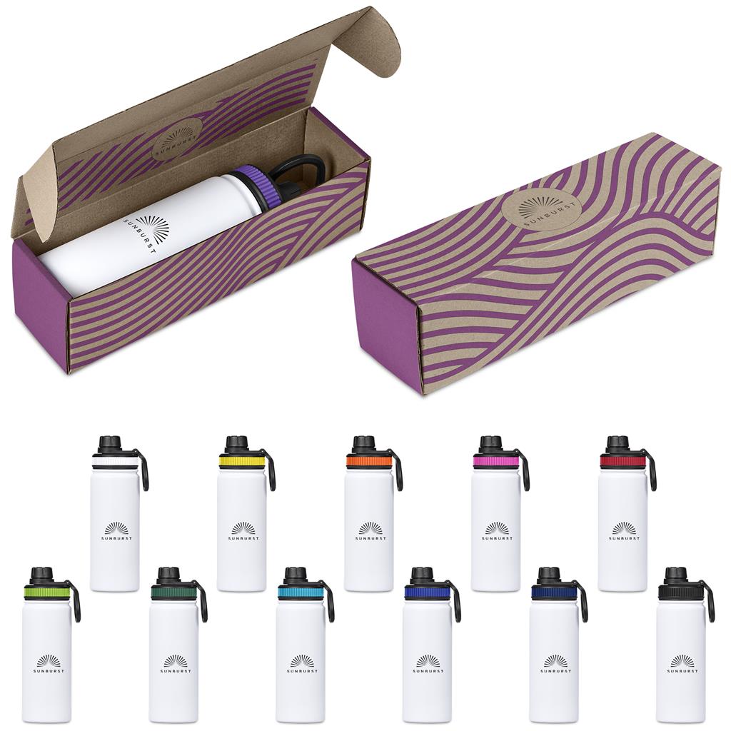 Tevez Bottle in Bianca Custom Gift Box - Bottles Flasks And Tall Tumblers In Boxes,Custom Packaging