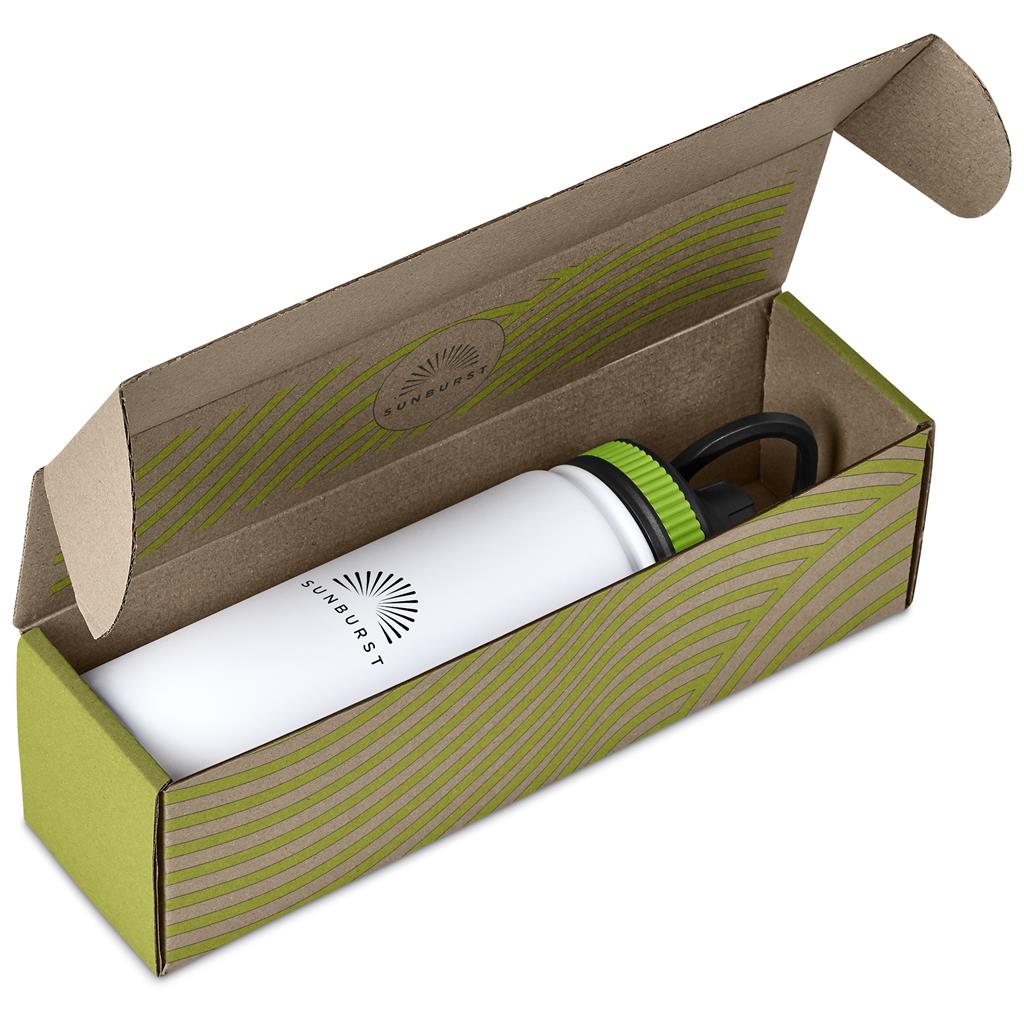 Tevez Bottle in Bianca Custom Gift Box LIME - Bottles Flasks And Tall Tumblers In Boxes,Custom Packaging