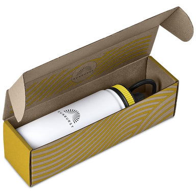 Tevez Bottle in Bianca Custom Gift Box YELLOW - Bottles Flasks And Tall Tumblers In Boxes,Custom Packaging
