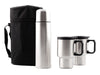 Thermal Flask and Mug Set-Silver