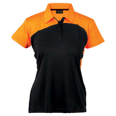 Torpedo Golfer Ladies Black/Vivid Orange / XS / Last Buy - Golf Shirts