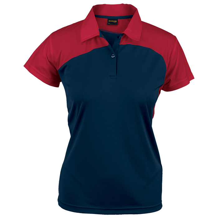 Torpedo Golfer Ladies Navy/Red / XS / Last Buy - Golf Shirts