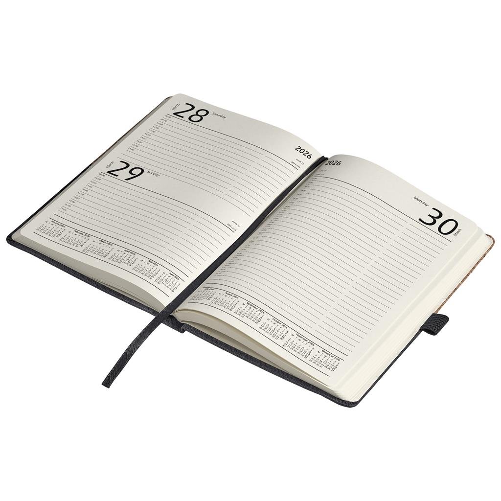 Toshi A5 2026 Diary & Pen Set BLACK - Diaries 2026,Diaries 2026,Diary Sets