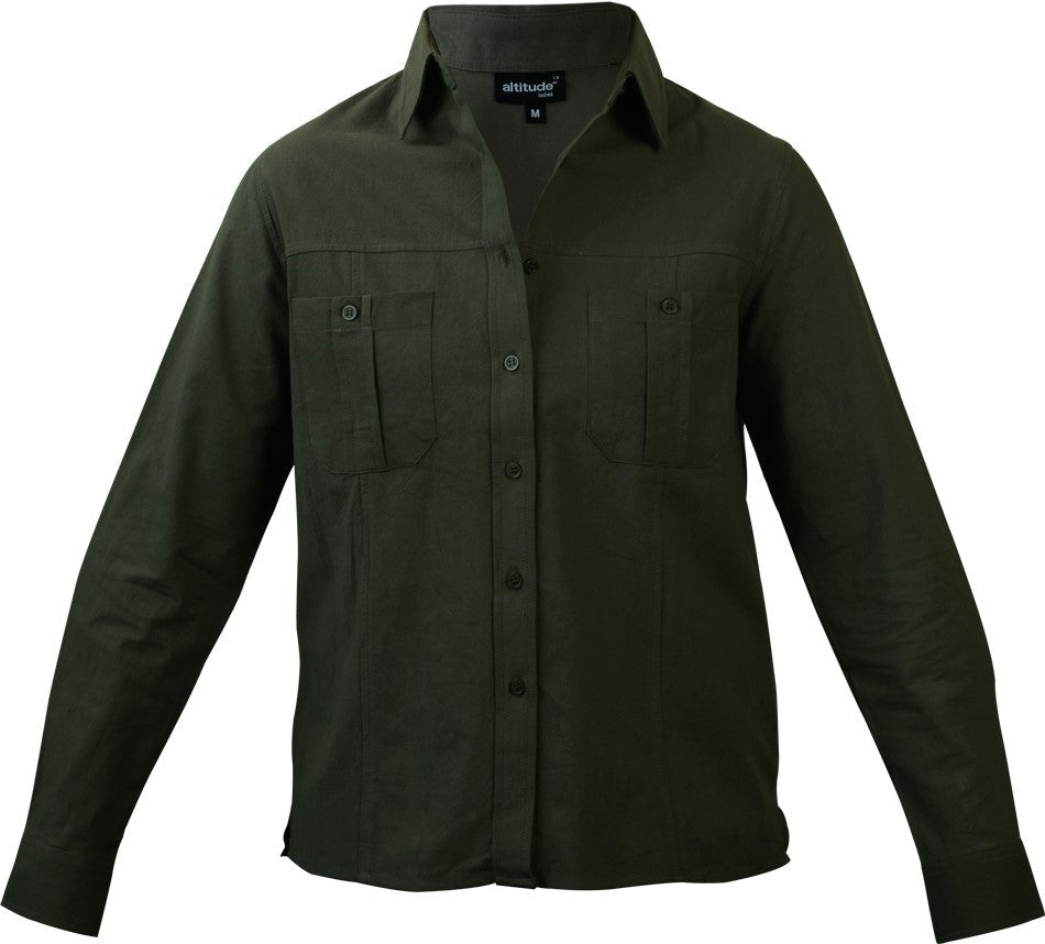 Tracker Long Sleeve Blouse - Stone Only-