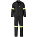 Trade Polycotton Conti Suit - Reflective Arms & Legs - Yellow Tape 32 / BLACK