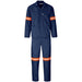 Trade Polycotton Conti Suit - Reflective Arms & Legs - Orange Tape 32 / NAVY