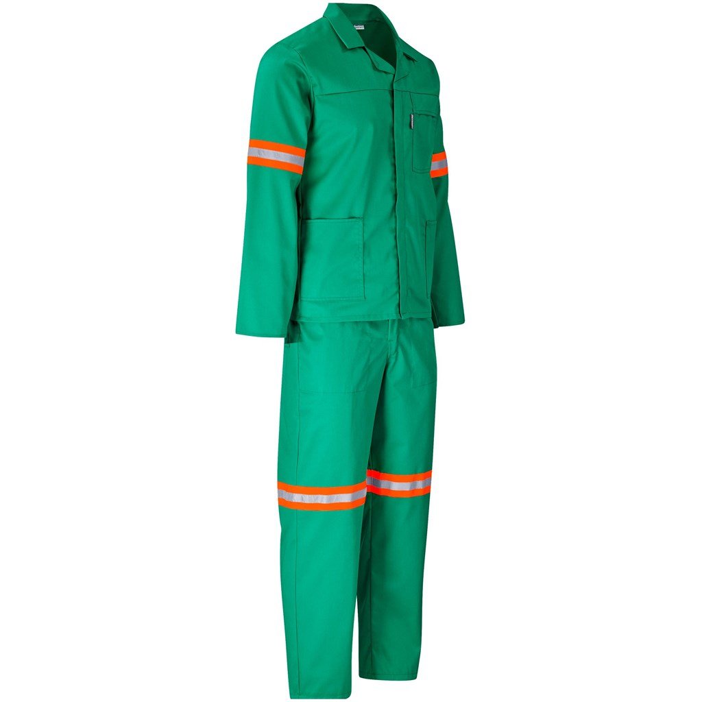 Trade Polycotton Conti - Suit Reflective Arms Legs & Back - Orange Tape