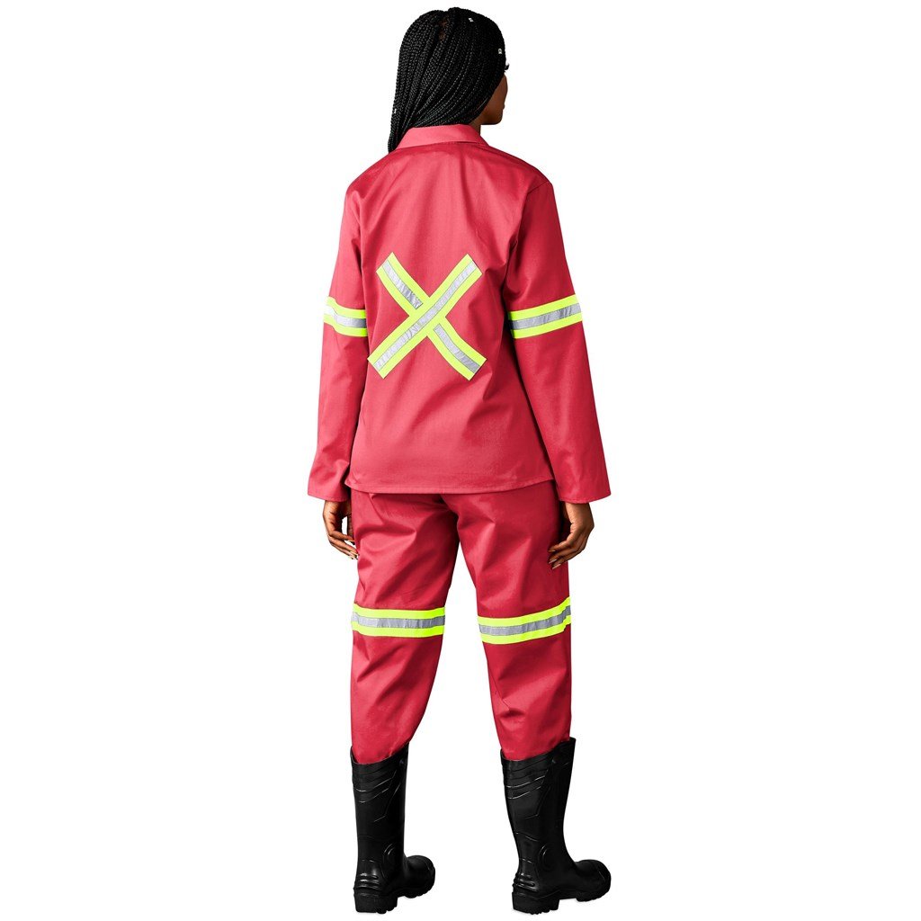 Trade Polycotton Conti Suit - Reflective Arms Legs & Back - Yellow Tape