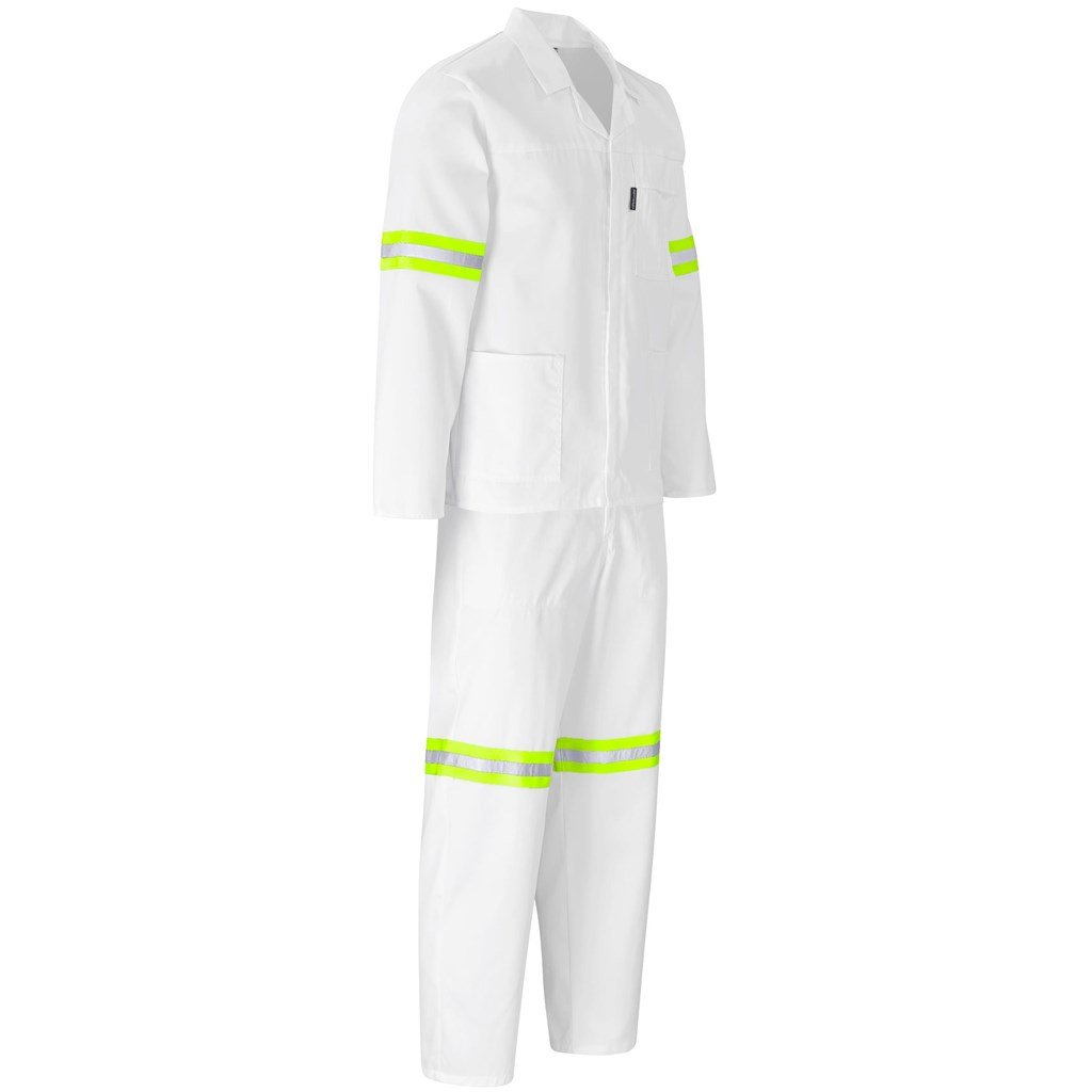 Trade Polycotton Conti Suit - Reflective Arms Legs & Back - Yellow Tape