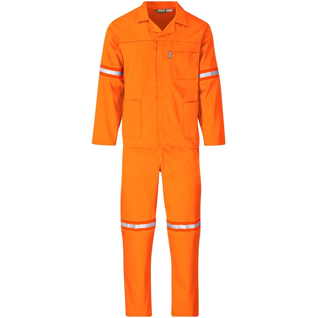 Trade Polycotton Conti - Suit Reflective Arms Legs & Back - Orange Tape 32 / ORANGE
