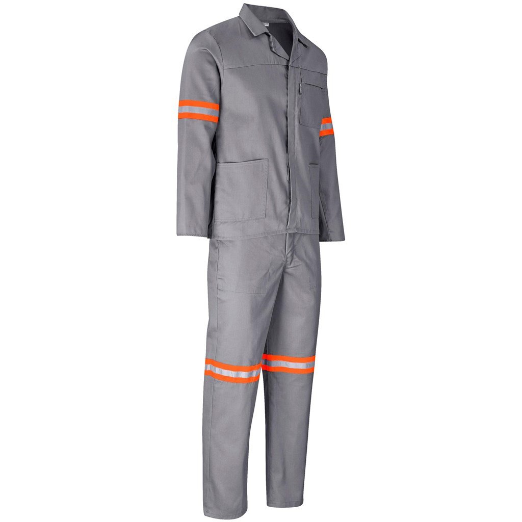 Trade Polycotton Conti - Suit Reflective Arms Legs & Back - Orange Tape