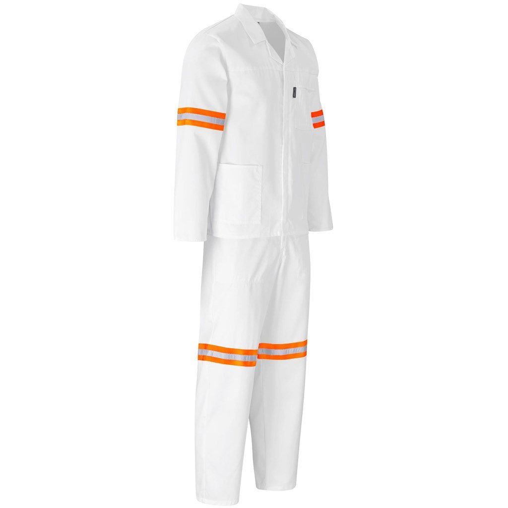 Trade Polycotton Conti - Suit Reflective Arms Legs & Back - Orange Tape