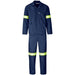 Trade Polycotton Conti Suit - Reflective Arms Legs & Back - Yellow Tape 32 / NAVY