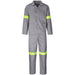 Trade Polycotton Conti Suit - Reflective Arms Legs & Back - Yellow Tape 32 / GREY