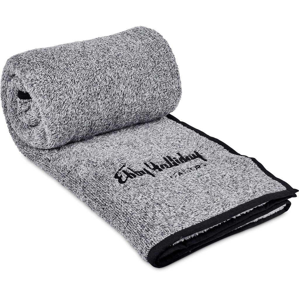 Tranquil Sherpa Fleece Blanket BLACK - Blankets,Blankets