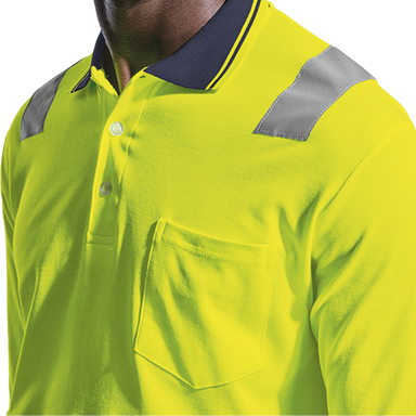 Transit Long Sleeve Golfer - High Visibility