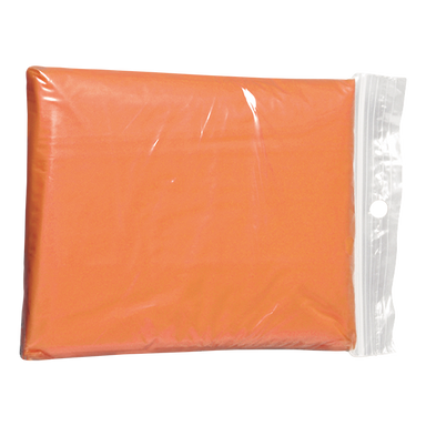 Translucent PVC Poncho Orange / STD / Regular - Outdoor