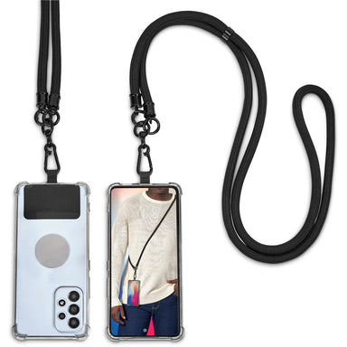 Trixie Crossbody Phone Strap in Pouch BLACK - Lanyards,Lanyards,Tech Accessories