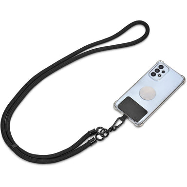 Trixie Crossbody Phone Strap in Pouch BLACK - Lanyards,Lanyards,Tech Accessories