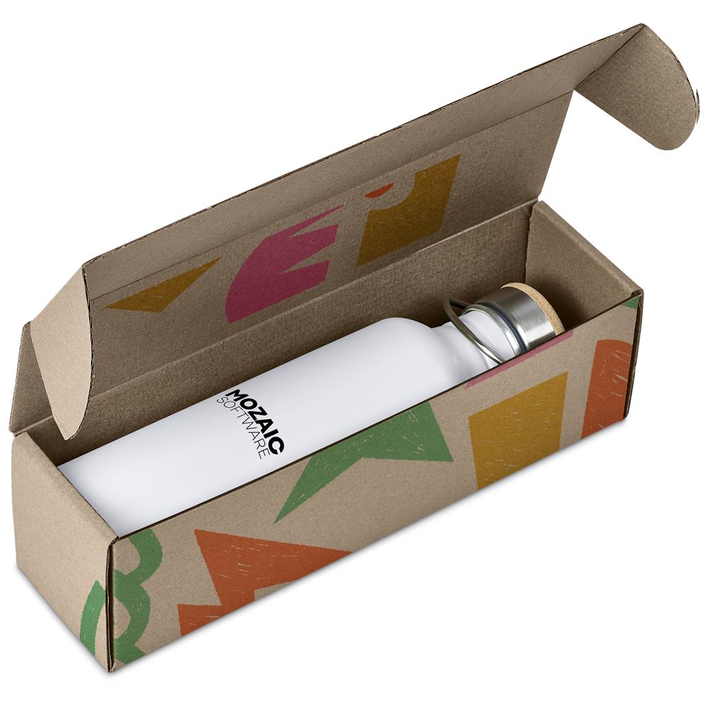 Tugela Bottle in Bianca Custom Gift Box - Bottles Flasks And Tall Tumblers In Boxes,Custom Packaging