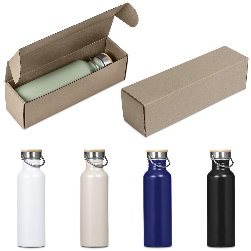 Tugela Bottle in Bianca Custom Gift Box - Bottles Flasks And Tall Tumblers In Boxes,Custom Packaging